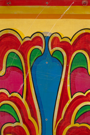 Swirl & Scroll Metal Fairground Sign - Centre (2 parts)