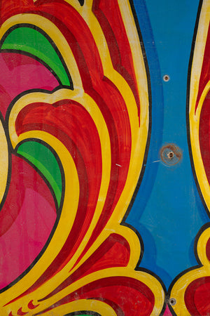 Swirl & Scroll Metal Fairground Sign - Centre (2 parts)
