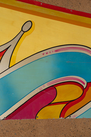 Swirl & Scroll Metal Fairground Sign - Right Side (2 parts)