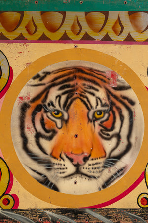 Tiger Metal Fairground Sign