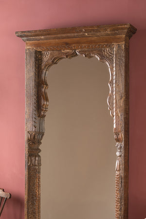 Wooden Vintage Carved Wall Mirror