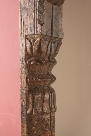 Wooden Vintage Carved Wall Mirror