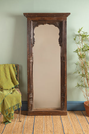 Wooden Vintage Carved Wall Mirror