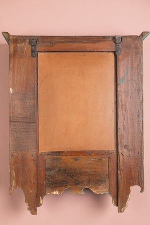 Vintage Blue Temple Wall Mirror