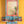 Vintage Blue & Red Temple Wall Mirror