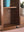 Wooden Vintage Wall Mirror with Cabinets