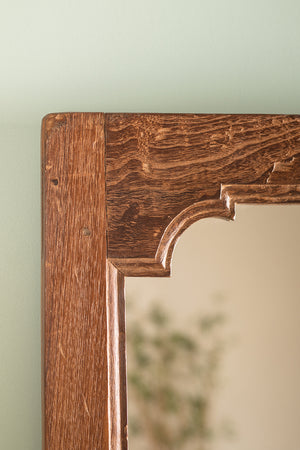 Wooden Vintage Carved Door Panel Mirror