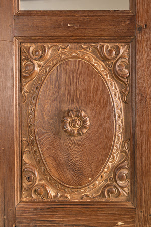 Wooden Vintage Carved Door Panel Mirror