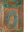 Vintage Teal Green Carved Door Panel Mirror