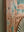 Vintage Teal Green Carved Door Panel Mirror