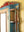 Blue & Red Vintage Mirrored Wall Cabinet