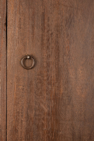 Wooden Vintage Wall Mirror with Cupboards