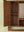 Wooden Vintage Wall Mirror with Cupboards