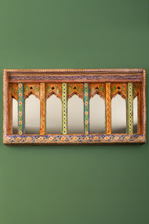Painted Arches Vintage Wall Mirror (Re-worked)