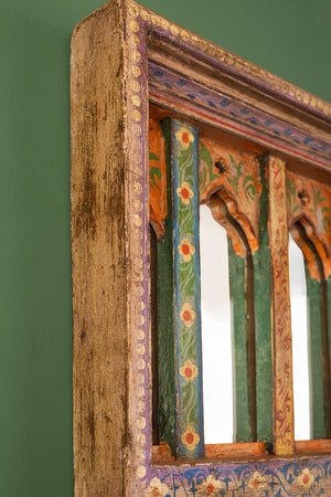 Painted Arches Vintage Wall Mirror (Re-worked)