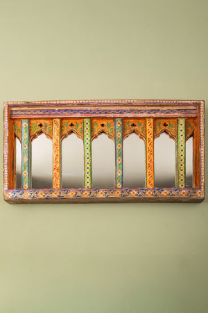 Painted Arches Vintage Wall Mirror (Re-worked)