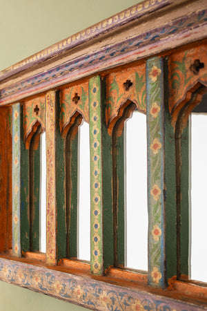 Painted Arches Vintage Wall Mirror (Re-worked)
