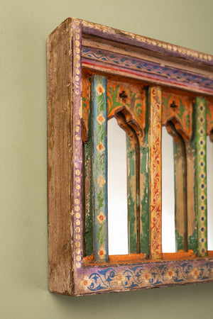 Painted Arches Vintage Wall Mirror (Re-worked)