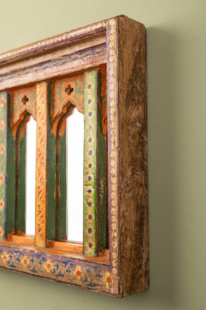 Painted Arches Vintage Wall Mirror (Re-worked)
