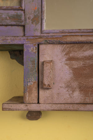 Vintage Purple Temple Wall Mirror