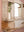 Vintage White Wall Mirror with Cupboards
