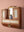 Vintage Wooden Wall Mirror with Cabinets
