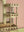 Vintage Pale Green Temple Wall Mirror