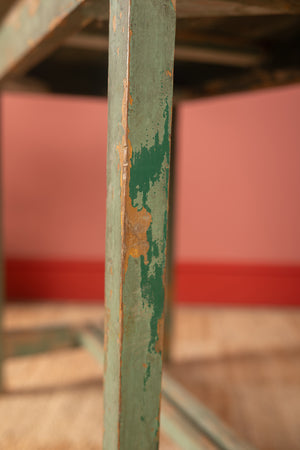 Vintage Green Wooden Table