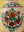 Hand Painted Vintage Large Wooden Pot (Re-worked) - 16