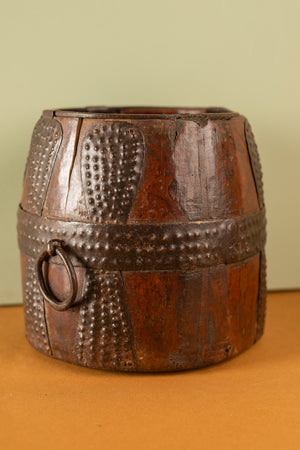 Wooden Vintage Barrel Pot