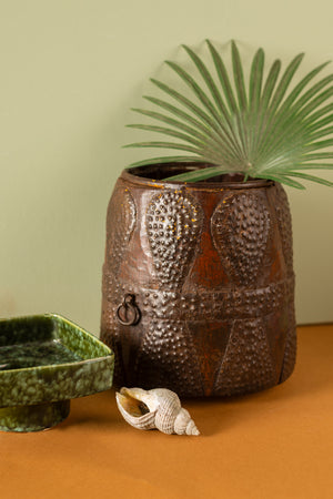Wooden Vintage Barrel Pot