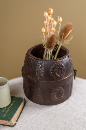 Wooden Vintage Barrel Pot