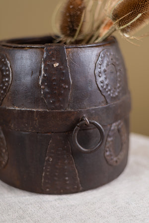 Wooden Vintage Barrel Pot