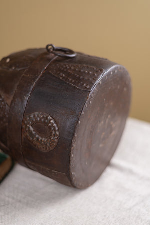 Wooden Vintage Barrel Pot