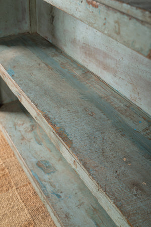 Pale Blue Vintage Bookcase