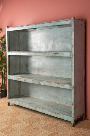 Pale Blue Vintage Bookcase