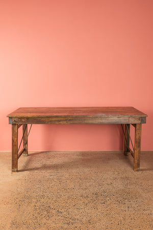 Vintage Wooden Folding Table