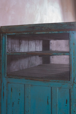 Blue Vintage Wooden Cupboard