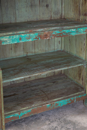 Vintage Green Glazed Cabinet