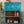 Blue Wooden Vintage Cupboard