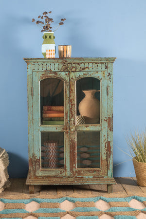 Slate Blue Vintage Cabinet