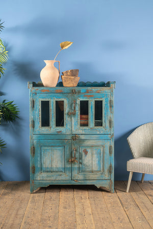 Pale Blue Vintage Cupboard