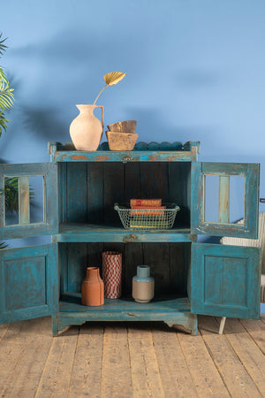 Pale Blue Vintage Cupboard