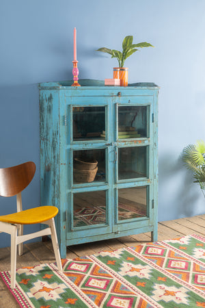 Light Blue Vintage Cabinet