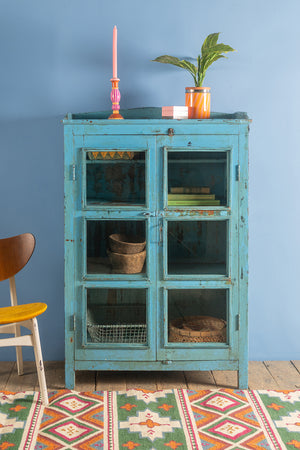 Light Blue Vintage Cabinet