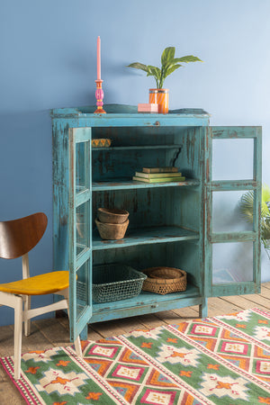 Light Blue Vintage Cabinet