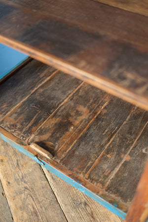 Blue Vintage Display Cabinet