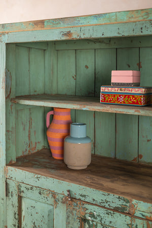 Vintage Turquoise Dresser Unit