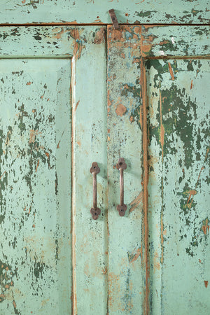 Vintage Turquoise Dresser Unit