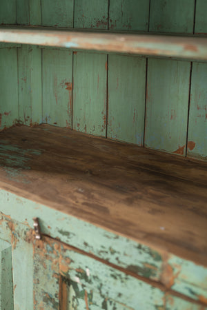 Vintage Turquoise Dresser Unit